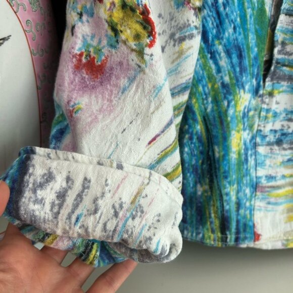 Parsley & Sage Multicolor Abstract Lined Jacket XL - Picture 4 of 16